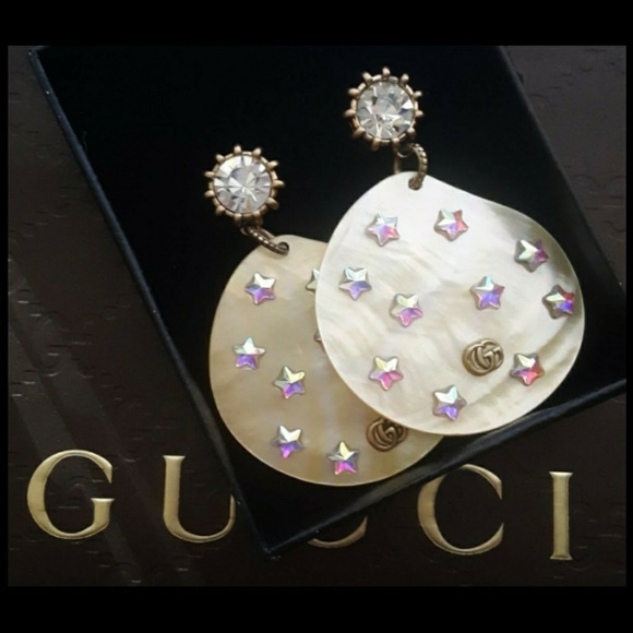 gucci shell earrings